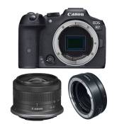 Canon appareil photo hybride eos r7 + rf-s 18-45mm f4.5-6.3 is stm + bague ef-eos r