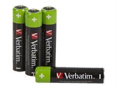 Verbatim Premium - Batterie 4 x AAA / HR03 - NiMH - (rechargeables) - 950 mAh