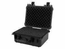 Ecd germany mallette pour appareil photo, 3 mousses m, 35x34x15 cm, valise portable pour caméra/objectifs/accessoires, étanche à la poussière/á l'eau,
