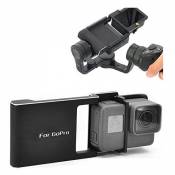 Flycoo Support Cadran Montage Adapteur de GoPro Here 5 4 3 3 + Camera d'action Appareil Photo pour DJI OSMO Mobile/OSMO Mobile 2 Stabilisateur Handhel
