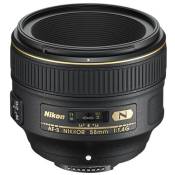 Objectif reflex Nikon AF-S 58mm f/1,4 G Noir