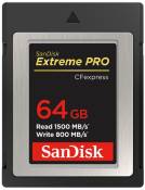 Carte SD Type B SanDisk Extreme Pro CFexpress 64 Go Noir