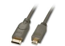Lindy Câble micro HDMI vers mini HDMI compatible HDMI 2.0 Ultra HD. 1,5m