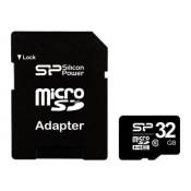 SILICON POWER - Carte mémoire flash (adaptateur microSDHC - SD inclus(e)) - 32 Go - Class 10 - micro SDHC