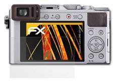 AtFoliX Protecteur d'écran Compatible avec Panasonic Lumix DMC-LX100 Film Protection d'écran, antiréfléchissant et Absorbant Les Chocs FX Film Protect
