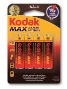 KODAK - Piles - MAX Alcaline - AA / LR06 - pack de 4