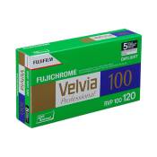 5 films diapo couleur 120 Fujichrome Velvia 100
