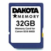 32GB Memory Card for Canon EOS 600D