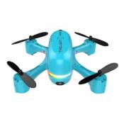 Drone V6 Mini HD Dual Camera Remote Control Aircraft Optical Flow Positioning Quadcopter Batter Bleu