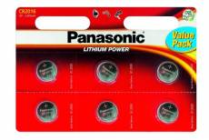 Pack de 6 piles bouton Panasonic CR2016
