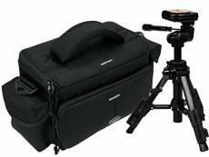 Photo Action Black M Kit avec trépied de voyage TPA de 03 Sacoche pour appareil photo Canon EOS 1300D 1200D 760d 750D 700D 80D 650D 600D 70D, 100D 60D