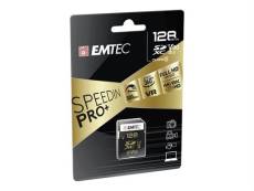 EMTEC V90 Ultra Pro - Carte mémoire flash - 128 Go - Video Class V90 / UHS-II U3 - SDXC UHS-II