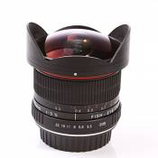 Fotga Objectif Fisheye Pro 8 mm 1:3,5 avec pare-soleil amovible pour Canon EOS 1D 700D 650D 600D 550D 500D 1100D 100D 100D 100D 7D 70D 60Da 60D T5i SL