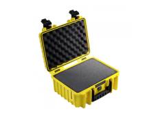 B&w outdoor case type 3000 jaune + mousse synthétique DFX-792477