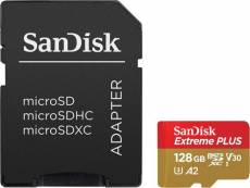 Carte mémoire micro SD SanDisk Extreme Plus microSDXC 128 Go