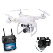 Drone ATOUP G8, Caméra Grand Angle 720p - 2 batteries - Blanc