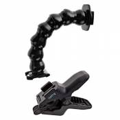 GoPro Jaws - Fixation flexible avec Bras de serrage pour caméra embarquée GoPro Noir