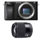 Sony appareil photo hybride alpha 6100 noir + sigma 30mm 1.4