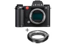 Leica SL3 + bague d'adaptation d'objectif M-L noir pour appareil photo SL