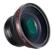 Neewer 55mm 0,43x Objectif HD Grand Angle Macro pour Nikon D3400, D5600, Sony A99II, A99, A77II, A77, A68, A58, A57, A65, A55, A390,
