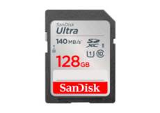 Sandisk carte mémoire SDXC Ultra 128GB (Class 10/UHS-I/140MB/s)