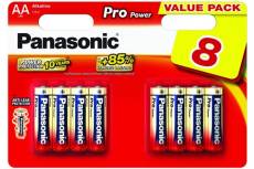 Pack de 8 piles alcalines LR06 AA Panasonic Pro Power