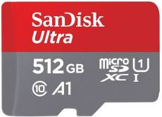 Carte mémoire micro SD SanDisk Ultra A1 512 Go