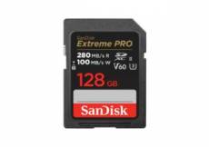 Sandisk carte mémoire SDXC Extreme SanDisk 128 GB V60 280/100 mb/s