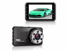Dashcam 3 pouces caméra voiture full hd 1080p vision nocturne grand angle + sd 8go yonis
