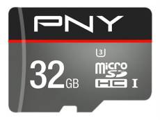 PNY Turbo - Carte mémoire flash (adaptateur microSDHC - SD inclus(e)) - 32 Go - UHS-I U3 / Class10 - microSDHC UHS-I