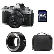 Nikon appareil photo hybride z fc + z 28mm f/2.8 se + sac + carte sd 8 go + adaptateur ftz II