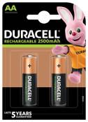 Pack de 2 Piles rechargeables type AA Duracell Recharge Ultra 2500 mAh