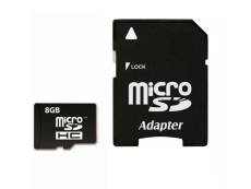 Carte mémoire micro-sd 8go classe 6 + adaptateur sd - imrocard MICSD-8GO