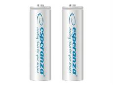 Esperanza EZA103W - Batterie 2 x AA / HR6 - NiMH - (rechargeables) - 2000 mAh - blanc