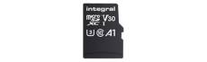 Integral - Carte mémoire flash (adaptateur microSDXC vers SD inclus(e)) - 128 Go - A1 / Video Class V30 / UHS-I U3 / Class10 - microSDXC UHS-I