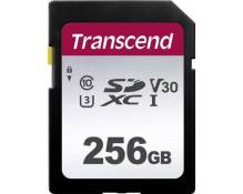 Transcend 300S - Carte mémoire flash - 256 Go - Video Class V30 / UHS-I U3 / Class10 - SDXC UHS-I