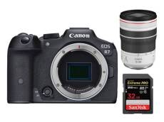 Boîtier Noir Canon EOS R7 RF 70-200mm F4 L IS USM + SanDisk 32GB Extreme PRO UHS-II SDXC 300 MB/s