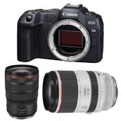 Canon appareil photo hybride eos r8 + rf 24-70mm f/2.8 l is usm + rf 70-200mm f/2.8 l is usm