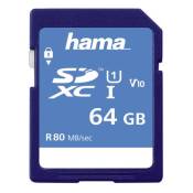 Hama - Carte mémoire flash - 64 Go - UHS Class 1 / Class10 - SDXC UHS-I