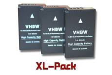Vhbw 3x Batteries compatible avec Nikon DL24-500 f/2.8-5.6 appareil photo APRN (850mAh, 7,4V, Li-ion)