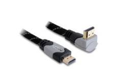 Delock câble High Speed HDMI Ethernet Type-A vers Type-A coudé 4K 1m