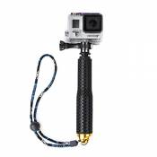 PTCM Portable Selfie Stick ordinateur de poche extensible télescopique monopode Selfie bâton en alliage d’aluminium pour GoPro Hero 2/3/3 + / 4 SJCAM 