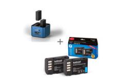 Hahnel kit 2x batteries ULTRA compatibles Panasonic DMW-BLF19 + Chargeur Double Procube2 Panasonic