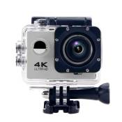 Caméra Sport Étanche Résolution 4K Slow Motion 16Mp Grand Angle 170° Argent + SD 8Go YONIS