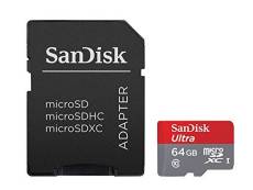 SanDisk SDSQUNC-064G-GN6MA Carte Mémoire microSDXC Ultra 64 Go Classe 10 pour Android. Vitesse de Lecture Allant jusqu'à 80 Mo/s + A