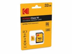 Kodak - Carte mémoire flash (adaptateur microSDHC - SD inclus(e)) - 32 Go - Class 10 - micro SDHC