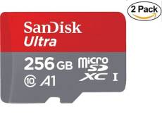 2PCS Sandisk Ultra 256 Go Micro SD SDXC Class 10 UHS-I 120Mb/s