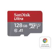 Carte mémoire microSD SanDisk Ultra A1 128 Go Gris et rouge