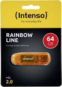 Clé USB pour Intenso Rainbow Line 64Gb