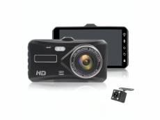 Dashcam 4 pouces caméra voiture + recul aide au stationnement hdr + sd 32go yonis